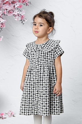 JBK Eda - Daily Black White Baby Girl Dress satın al