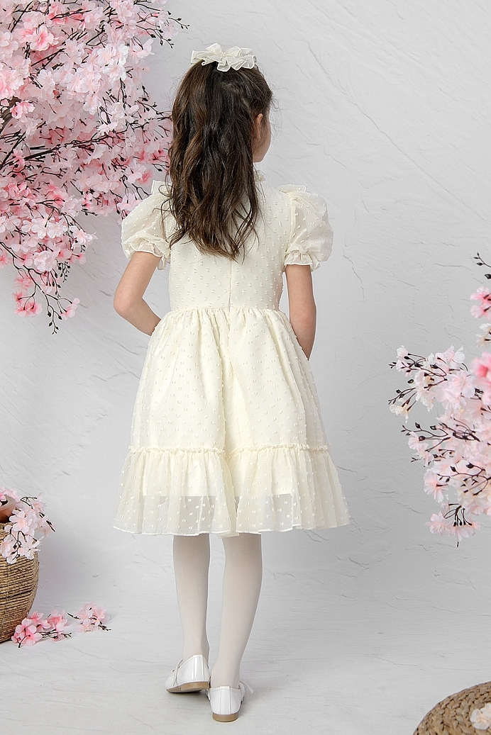 SEZEN - Cameo Exlusive Girl Dress With Hair Accessory